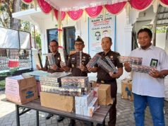 Kejari Grobogan Musnahkan 203.270 Batang Rokook Ilegal, Berasal dari Madura