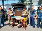 Petugas Bea Cukai dan Satpol PP Pemkab Tegal Gagalkan Penyelundupan Rokok Ilegal