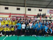 Dua Kapten Tim Anggota Polri dan TNI, Sepaktakraw Jepara Rebut Emas Putra dan Putri Nomor Beregu