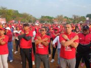 Alun-alun 2 Jepara Berwarna Merah, Ribuan Simpatisan PDIP Mlaku Bareng Mas Gilang