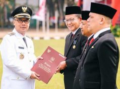 Di Bawah Hujan Gerimis Peringatan HUT Kemerdekaan Ke-78 RI Dilaksanakan di Kota Magelang