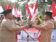 Kapolres Blora Lepas Pasukan Estafet Tunas Kelapa 2023 menuju Grobogan