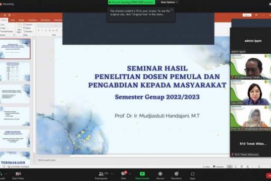 LPPM USM Gelar Seminar Hasil Penelitian Dosen Pemula dan Pengabdian kepada Masyarakat