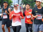 Senyum Ceria Siti Atikoh Saksikan Antusiasme Peserta Jateng Anniversary Run