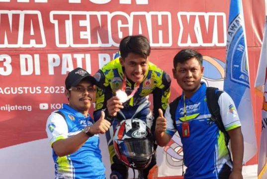 Persembahkan Perunggu di Porprov Jateng, Atlet Balap Motor Jepara Tak Patah Semangat
