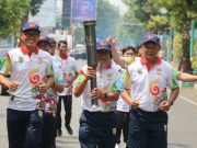 Ribuan Warga Sambut Obor Abadi Porprov, Dibawa Tiga Atlet Legendaris Jepara