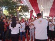 Bupati Grobogan Ambil Api Obor Porprov Jateng dari Api Abadi Mrapen