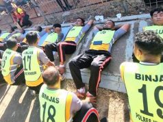 Polres Wonogiri Menggelar TKJ di Stadion Pringgondani