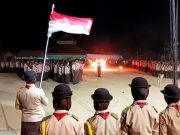 Tari Massal Sajojo Mewarnai Api Unggun Pramuka Ambalan Herlina-Pati Unus