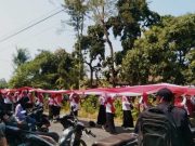 Kirab Merah Putih di Donorojo Jepara Mengarak Bendera Sepanjang 2,5 Kilometer, Diikuti 10.000 Peserta