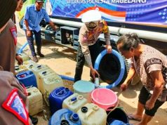 Sambut HUT Ke-68 Lalu Lintas, Polresta Magelang Memberikan Bantuan 20.000 Liter Air Bersih