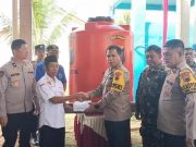 Debit Air Durenombo Berkurang, Polres Batang Salurkan Mesin Pompa