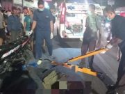 Korban Laka Lantas Terkapar di Jalan Teuku Umar Kota Tegal