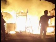 Gabah Sapi Nyaris Dilalap Api, Kebakaran Dua Rumah Ludes di Japah