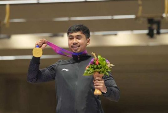 Muhammad Sejahtera Borong Dua Medali Emas Cabor Menembak Asian Games