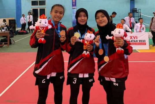 Pesepaktakraw Jepara Kembali Sumbang Emas untuk Jateng Lewat Regu Putri dan Quadrant Putra Popnas