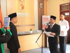PAW Panwaslu Kecamatan Kedung Dilantik, Sujiantoko: Tetap Netral dan Responsif