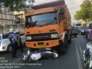 Tabrak Motor Petugas Dishub Kudus, Truk Dam Ini Malah Kabur. Kok Bisa?