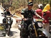 Mengendarai Motor, Danrem Cheking TMMD di Jatisrono Wonogiri