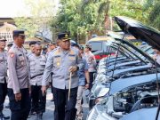 Siapkan Pengamanan Pemilu, Polres Wonogiri Gelar Apel Ranmor Dinas