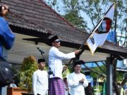 Sambut HSN, Ribuan Santri Menggelar Apel di Alun-alun Pacitan