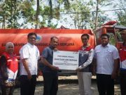 Kekeringan di Sejumlah Wilayah Akibat Kemarau Elnino, Pertamina Kirim Bantuan Air Bersih di Kalurahan Bangunjiwo Bantul