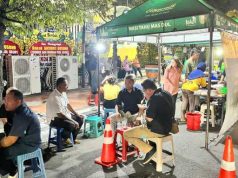 Belasan Tenda PKL Disiapkan Bagi Masyarakat yang Melayat Mendiang Jacobus Busono