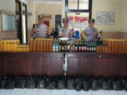 Polsek Muntilan Merazia Penjual Minuman Keras