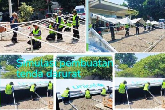 Pusat Krisis Kesehatan Kemenkes Gelar Pelatihan Peningkatan Kapasitas Regional Pengelolaan Tenda Rumah Sakit