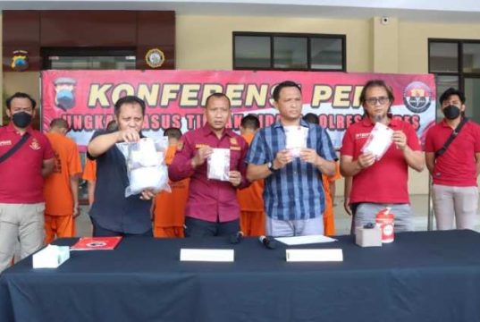Polres Brebes Tangkap 8 Tersangka Kasus Narkotika, 89 Gram Sabu Diamankan