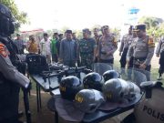 Polres Kendal menggelar Apel Gelar Pasukan Operasi Mantap Brata Jelang Pemilu