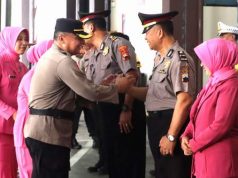 Kapolres Wonogiri Pimpin Upacara Kenaikan Pangkat