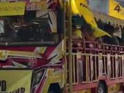 Odong-odong Warnai Pawai Parpol KPU Kota Tegal