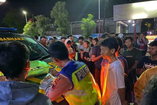 Polisi Bubarkan Balap Liar, 55 Motor Diamankan