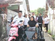 Bocah Difabel Kelas 4 SDN 2 Bangkle Blora Terima Bantuan Motor Modifikasi