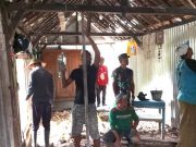 Babinsa Tampil Memprakarsai Pemugaran Rumah Janda