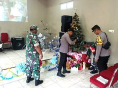 TNI-Polri Amankan Umat Kristiani yang Melaksanakan Misa Natal