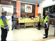 Patroli Blue Light Juga Menyambangi Kantor KPU dan Bawaslu