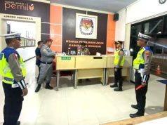 Patroli Blue Light Juga Menyambangi Kantor KPU dan Bawaslu