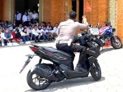 Satlantas Polres Wonogiri Beri Bimbingan Safety Riding