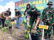 Dandim 0728 Pimpin Penanaman Pohon untuk Hijaukan Green Belt