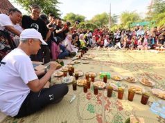 Pedagang dan Pembeli di Pasar Gawok Berhamburan Kejar Ganjar