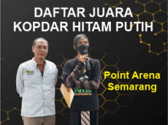 Data Juara Kopdar Hitam Putih di Point Arena Semarang