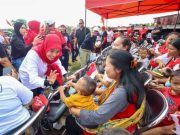 Senam Bersama warga Bandarharjo, Atikoh Ganjar Cerita Dicurhati Baliho yang Malam DIpasang Paginya Hilang