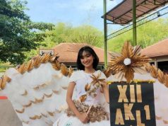 Fashion Show Daur Ulang Limbah Meriahkan Classmeeting SMK Negeri 1 Kedung