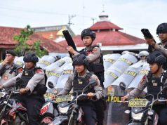 Jelang Pemilu Kemampuan Dalmas Personel Polres Jepara Ditingkatkan