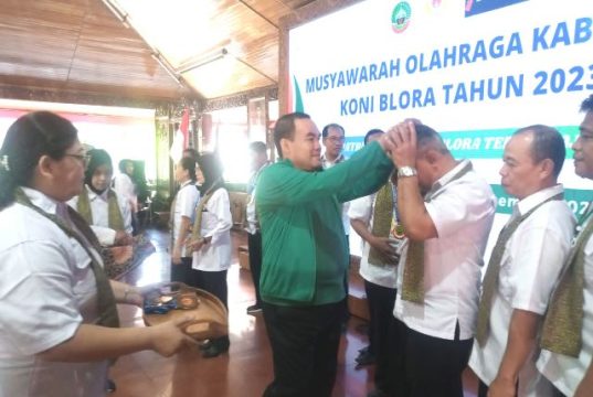 Musorkab KONI Blora, H Setiyono Terpilih Secara Aklamasi sebagai Ketua