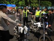Polres Klaten Tilang Pengendara dan Kandangkan 48 Sepeda Motor Berknalpot Brong
