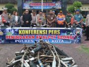 Polres Tegal Kota Musnahkan 524 Knalpot Brong