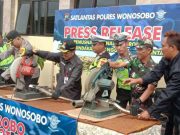 Ratusan Knalpot Brong Diamankan Polres Wonosobo